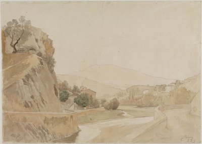 Landscape near Vaison in Southern France by Johann Wilhelm Schirmer