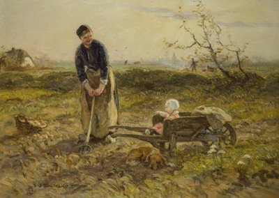 In the fields with Katia by Johann Zoetelief Tromp