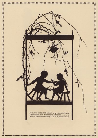 Silhouette from a Hans Christian Andersen Fairy Tale by Johanna Beckmann