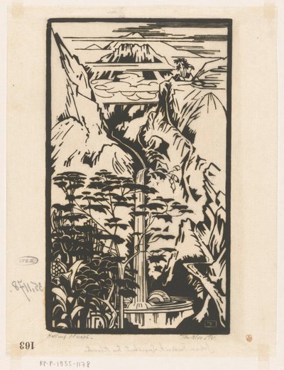 Slope of Merapi by Johannes Frederik Engelbert ten Klooster (signed by artist)