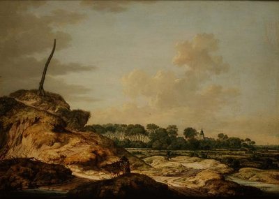 Landscape with Sportsman and Distant View of Middleburg by Johannes Goedaert