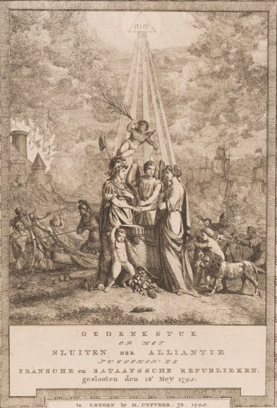 Commemorative Piece on the Conclusion of the Alliance between the French and Batavian Republics (16 May 1795) by Johannes Huibert Prins