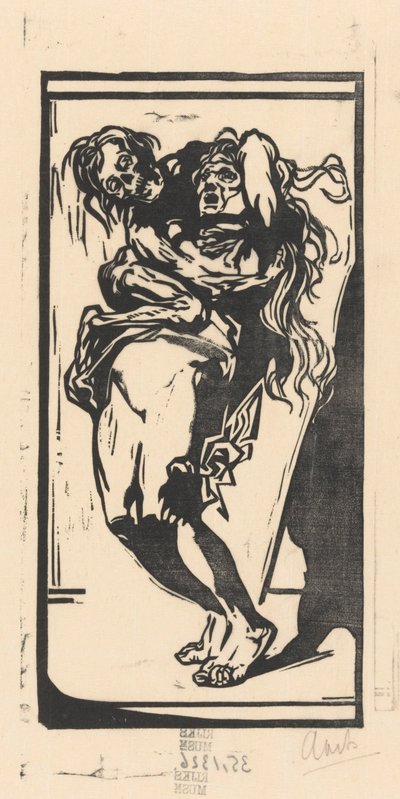 Death and a Woman by Johannes Josephus Aarts (signed by artist)