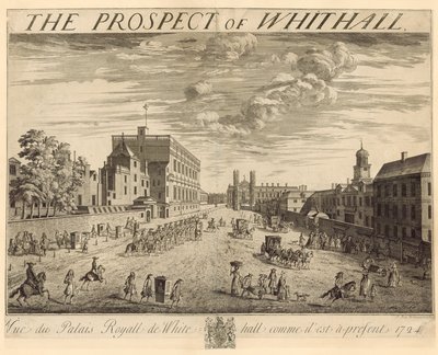 The Plan of Whitehall by Johannes Kip