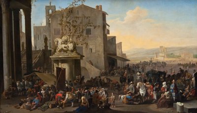 The Roman Forum in Rome by Johannes Lingelbach
