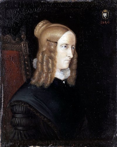 Portrait of Annette von Droste-Huelshoff by Johannes Sprick
