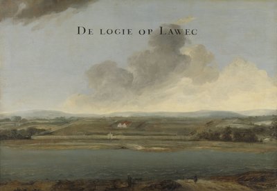 Two Views of Dutch East India Company Trading Posts: Lawec in Cambodia and Banda in the Southern Moluccas by Johannes Vinckboons (attributed to)