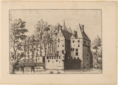 Castle with Lift-Bridge by Johannes and Lucas van Doetechum after Master of the Small Landscapes