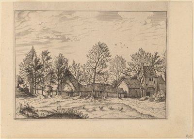Farm with Gateway by Johannes and Lucas van Doetechum after Master of the Small Landscapes