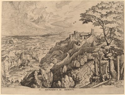 Saint Jerome in the Desert by Johannes and Lucas van Doetechum after Pieter Bruegel the Elder