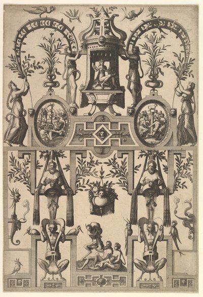 Modern Grotesque with Strapwork by Johannes van Doetecum I