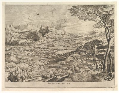 Rustic Solicitude from The Large Landscapes by Johannes van Doetecum I