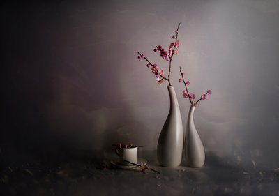 Spring Blossom Still Life by John-Mei Zhong