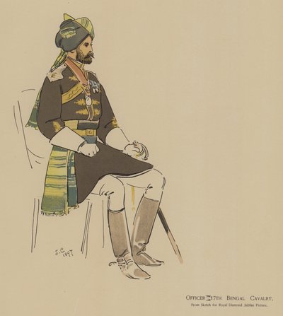 Officer 17th Bengal Cavalry by John (after) Charlton