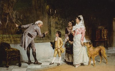 The Ancestor on the Tapestry by John (after) Hassall