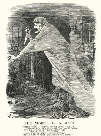 The Nemesis of Neglect - poverty and crime in London at the time of the Jack the Ripper murders by John (after) Tenniel