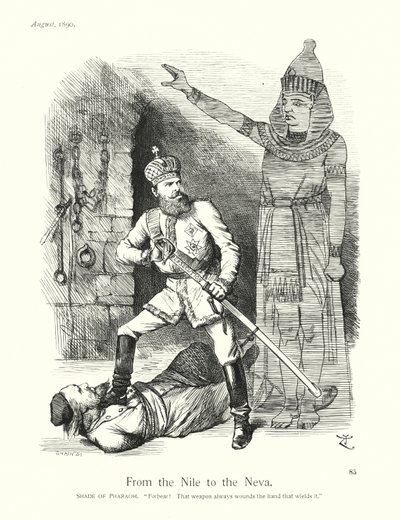 Sir John Tenniel Cartoon: From the Nile to the Neva by John (after) Tenniel
