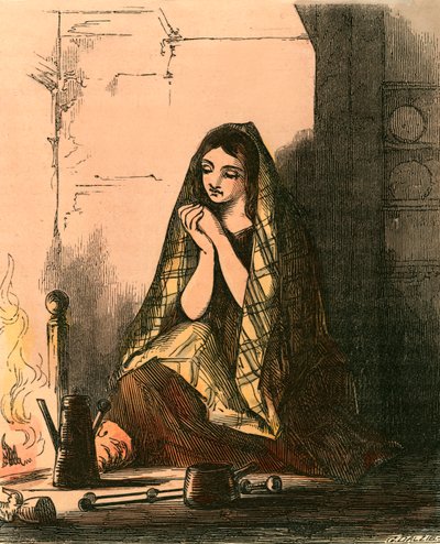 Cinderella in the Chimney Corner by John Absolon