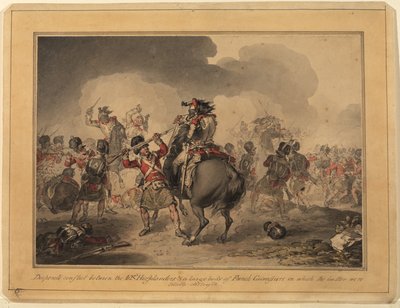 42nd Highlanders at Waterloo by John Augustus Atkinson