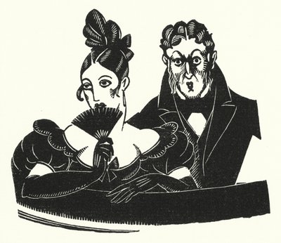 Illustration for Madame Bovary by Gustave Flaubert by John Austen