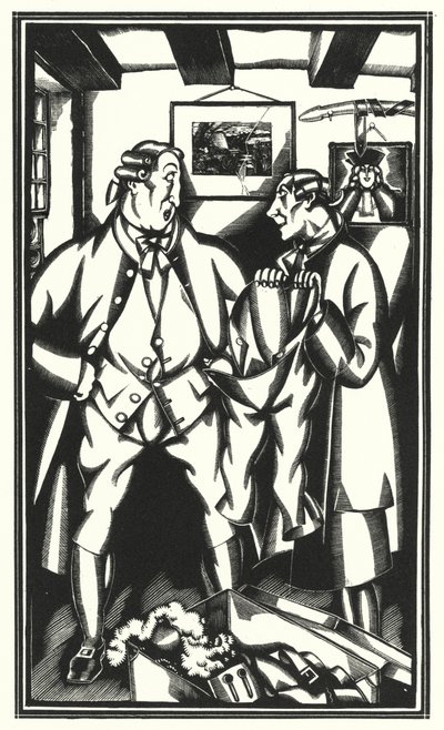 Illustration for Tristram Shandy by Laurence Sterne by John Austen
