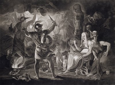 Macbeth, the Three Witches and Hecate in Act IV, Scene I of 