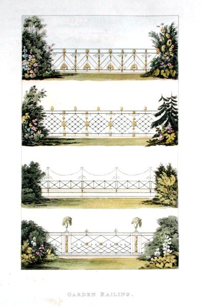 Garden Railing, from Ackermann