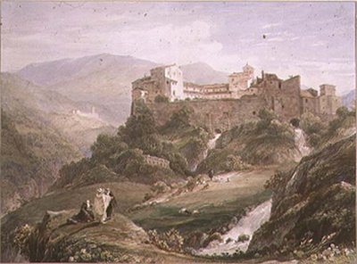 Italian Landscape, with Monastery by John Byrne