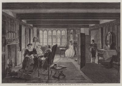 Checkmate, Next Move, from the Exhibition of the Royal Academy by John Callcott Horsley