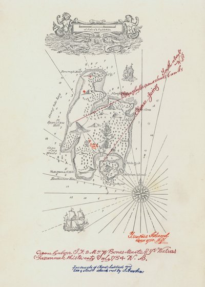 Map for Treasure Island by John Cameron