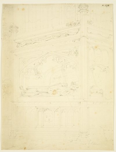 Monument to William Canynges in St Mary Redcliffe by John Carter