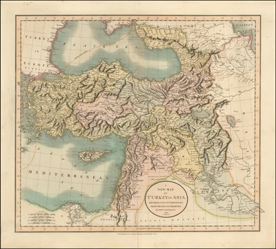 1801 map of Turkey in Asia by John Cary by John Cary