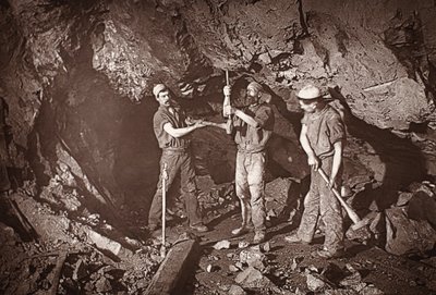 Boring an Upper, East Pool Mine, Illustration from 