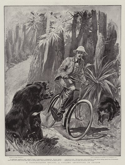 A Hair-Breadth Escape, a Cycling Adventure in Ceylon by John Charlton