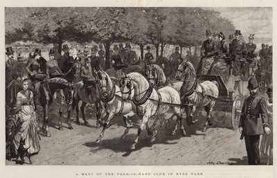 A Meet of the Four-in-Hand Club in Hyde Park by John Charlton