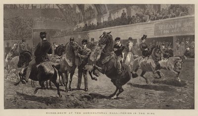 Horse-Show at the Agricultural Hall, Ponies in the Ring by John Charlton