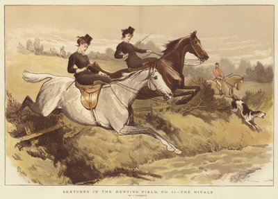 Sketches in the Hunting Field, No II, the Rivals by John Charlton