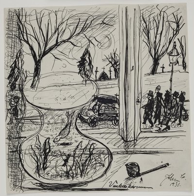 A Funeral Procession Passes by My Window by John Christensen