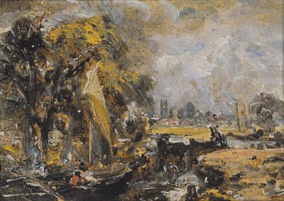 Dedham Lock by John Constable
