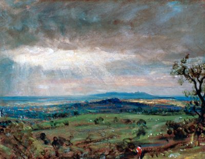Hampstead Heath with Harrow in the Distance by John Constable