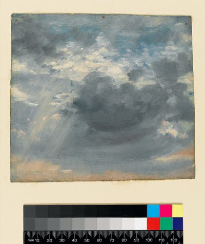 Sky Study with a Shaft of Sunlight, c.1822 by John Constable
