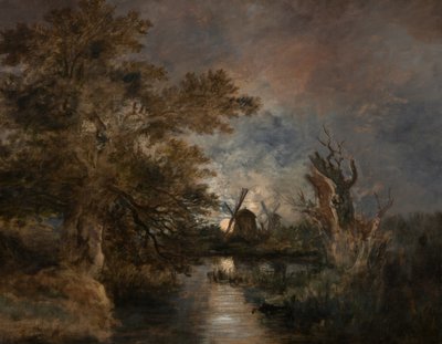 Moonlight on the Yare, c.1816-1817 by John Crome