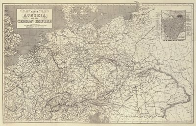Map of Austria and the German Empire by John Dower