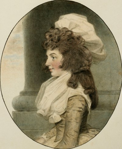 Portrait of Sarah Whitmore, Seated by a Column, 1787 by John Dowman