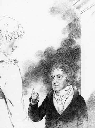 Count Jozef Boruwlaski with the Artist