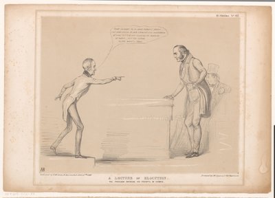 Caricature with Roebuck and Lord Bentinck by John Doyle