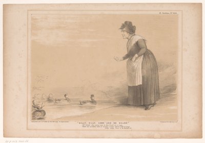 Caricature of Prime Minister Peel (title on object: Dilly, dilly, come and be killed!) (series title: HB Sketches) by John Doyle