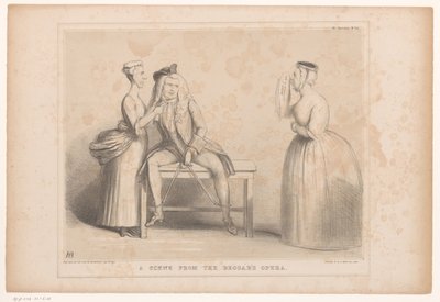 Caricature with Scene from The Beggar