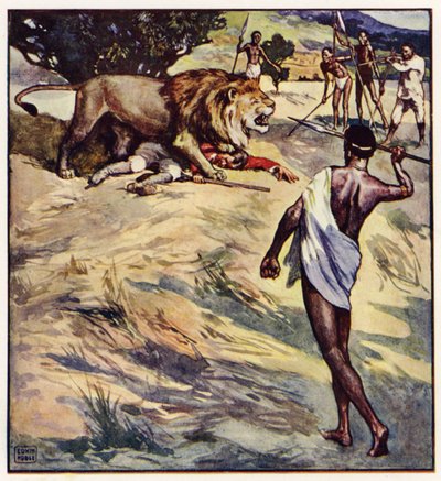 He caught me by the shoulder, and we both came to the ground together by John Edwin Noble