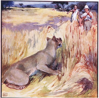 With a Deep Growl She Disappeared in the Rushes by John Edwin Noble